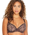 Curvy Kate Lifestyle Sheer Plunge Bra In Cantaloupe