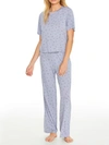 Honeydew Intimates All American Knit Pajama Set In Winter Sky Holly