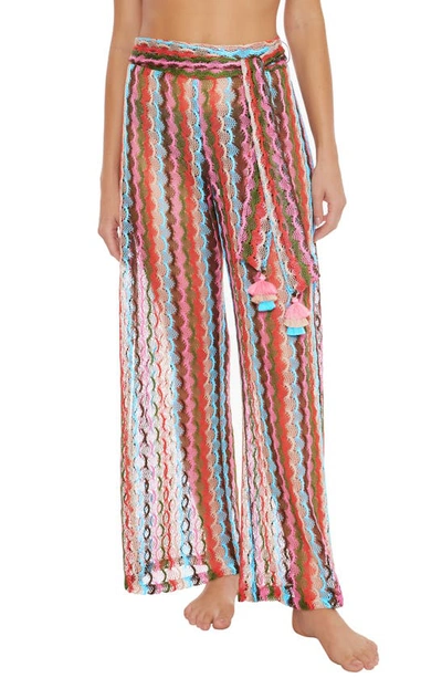 Trina Turk Iseree Cover-up Pants In Sugarberry Multi