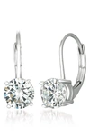 Crislu Cubic Zirconia Drop Earrings In Platinum