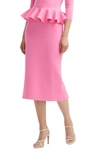 OSCAR DE LA RENTA KNIT PENCIL SKIRT