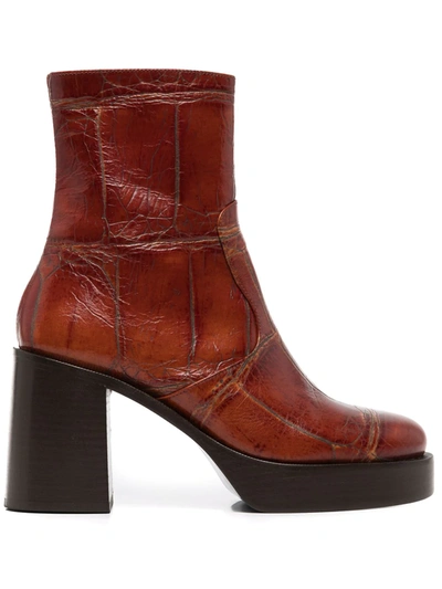 Simon Miller Low Raid Platform Boots In Brown | ModeSens
