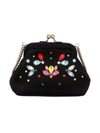 Dolce & Gabbana Gemstone-embellished Silk Shoulder Bag In Black