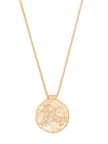 Maje Astro Zodiac Medal Sagittarius Necklace In Gold