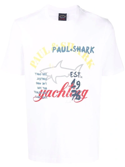 Paul & Shark Graphic-print T-shirt In White