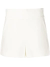 Alice And Olivia Donald High Waisted Shorts In Brown