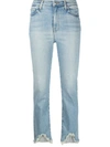 Jonathan Simkhai Standard River Organic Cotton Blend High Waist Straight Leg Jeans In Blue