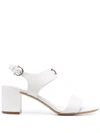 FERRAGAMO 55MM GANCINI LOGO-PLAQUE SANDALS