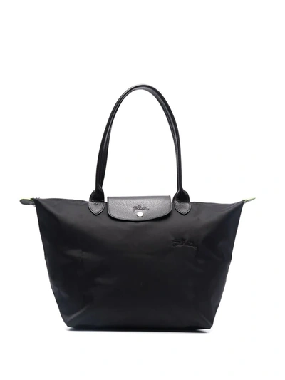Longchamp Le Pliage Large Shoulder Bag In Black