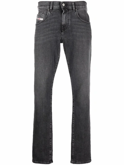 Diesel D-strukt Straight-leg Jeans In Black