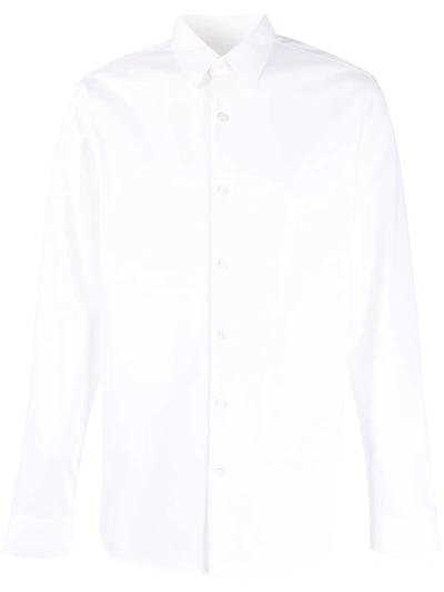 Theory ‘sylvain Wealth' Stretch Poplin Shirt In White