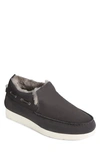 SPERRY WATER RESISTANT MOC-SIDER FAUX FUR LINED SLIP-ON SHOE