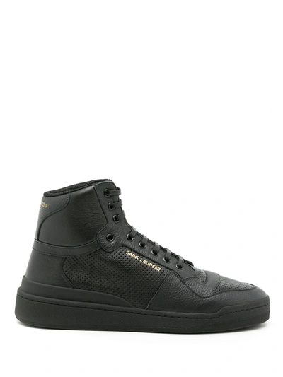Saint Laurent Sl24 High-top Sneakers In Schwarz