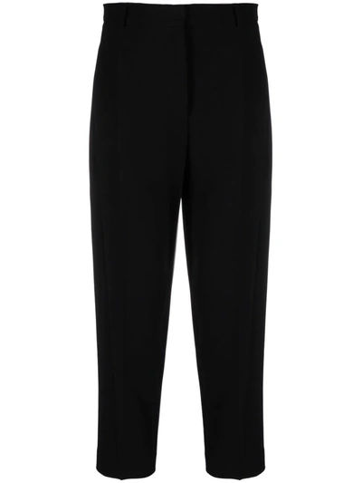 Alberto Biani High-waist Tapered Trousers In Blue