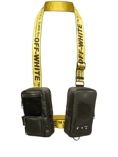 Off-white Double-pouch Industrial-strap Bag In Pink