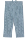 DOLCE & GABBANA CABLE KNIT TROUSERS
