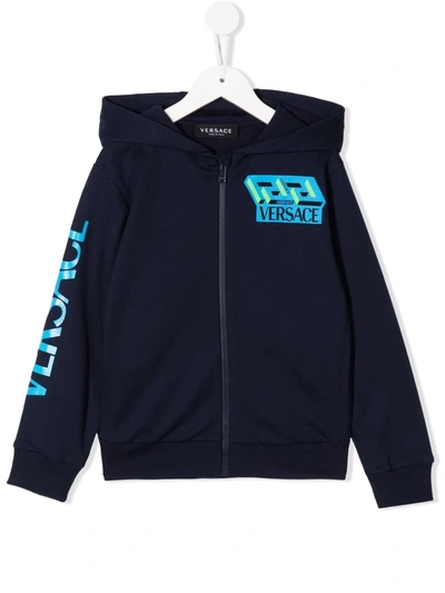 Versace Kids' Medusa Hoodie Navy In Blue ModeSens