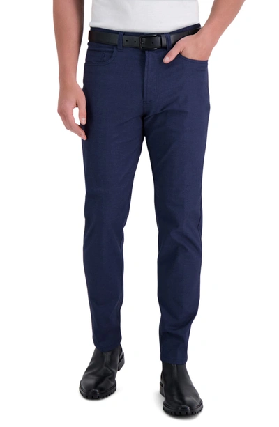 Kenneth Cole Technical Slim Fit Trousers In Indigo