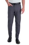 Kenneth Cole Technical Slim Fit Trousers In Dark Grey