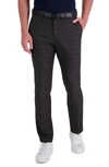 KENNETH COLE DOUBLE WINDOWPANE SLIM FIT FLAT FRONT PANTS