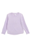 Harper Canyon Kids' Chenille Sweater In Purple Secret