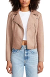 BB DAKOTA BY STEVE MADDEN NOT YOUR BABY FAUX SUEDE JACKET