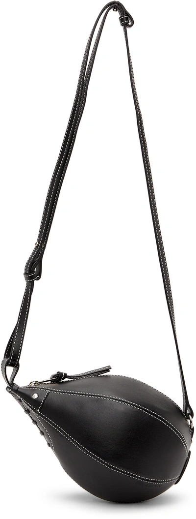 Jw Anderson Small Punch Leather Crossbody Bag In Black