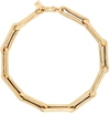 Lauren Rubinski Extra Large 14-karat Gold And Enamel Necklace In Gold