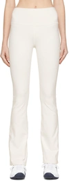 ALO YOGA WHITE AIRBRUSH FLARE LEGGINGS