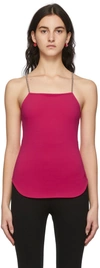 Attico Pink 'fujiko' Tank Top In 008 Fuchsia