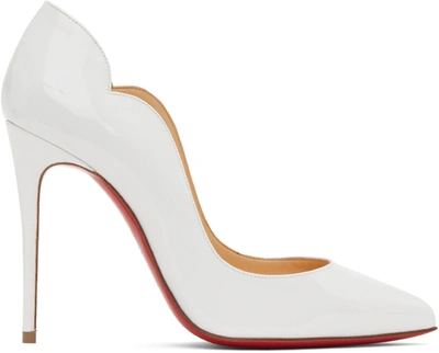 Christian Louboutin White Hot Chick 100mm Heels In W222 White