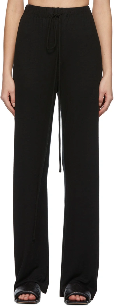 Bondi Born + Net Sustain Geneva Stretch Modal And Silk-blend Jersey Pants In Black