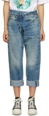 R13 Crossover Straight Leg Jeans In 40000 Jasper