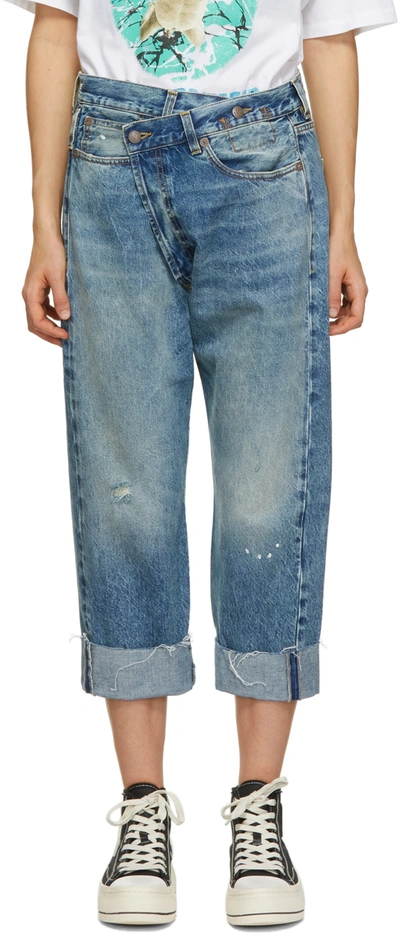 R13 Cotton Jeans In Blue