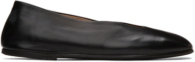 Marsèll Square-toe Ballerina Shoes In Black