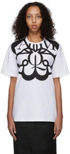 ALEXANDER MCQUEEN WHITE & BLACK EXPLODED SEAL LOGO T-SHIRT