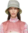 KARA SSENSE EXCLUSIVE GREEN CRYSTAL MESH BUCKET HAT