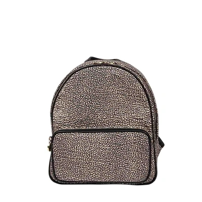 Borbonese Womens Brown Polyester Backpack