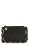 Stella Mccartney Falabella Zipped Cardholder In Black