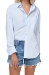 Citizen Of Humanity Kayla Santa Cruz Cotton Shirt In Blue