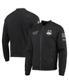 Colosseum Men's Black Loyola Chicago Ramblers Oht Military-inspired Appreciation High-speed Bomber Full-zip Ja In Black