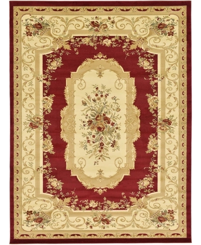 Bayshore Home Belvoir Blv3 9' X 12' Area Rug In Red