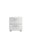Tvilum Austin 2 Drawer Nightstand In Oak Structure/white