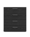 Tvilum Austin 4-drawer Chest In Black Woodgrain