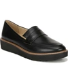 Naturalizer Adiline Womens Padded Insole Slip On Penny Loafers In Black Leather