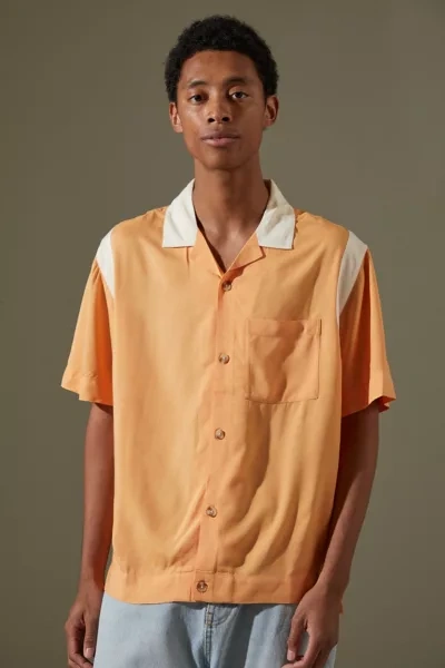 Standard Cloth Bowling Shirt In Orange
