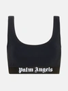 Palm Angels Black Classic Logo Sport Bra