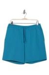 Abound Drawstring Fleece Knit Shorts In Teal Larkspur