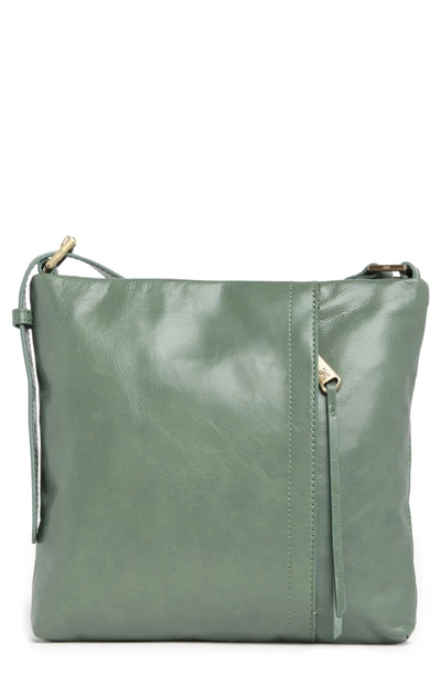 Hobo Drifter Leather Crossbody Bag In Bottle Green