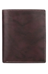 Buxton Credit Card Leather Folio Wallet In Brown